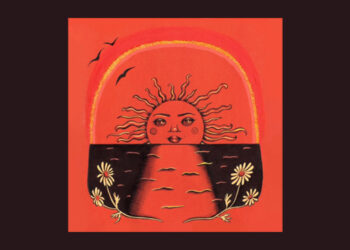 Sun illustration record cover