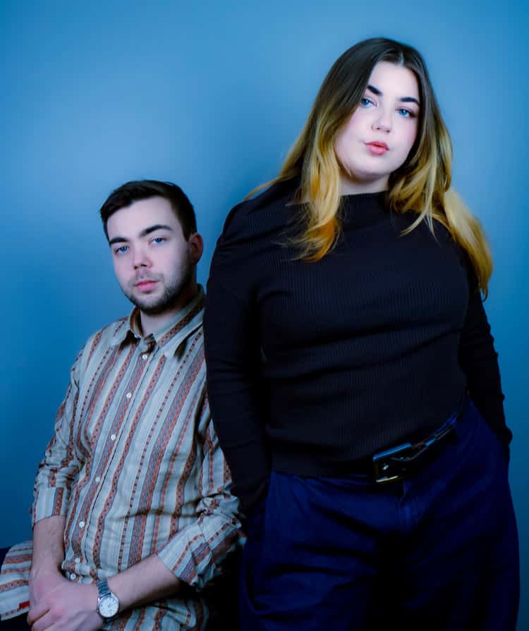 Norwegian sibling duo Hella the Movie, on My Way debut single, in a studio shot.